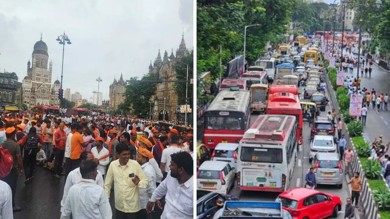 Maratha Reservation Azad Maidan Manoj Jarange