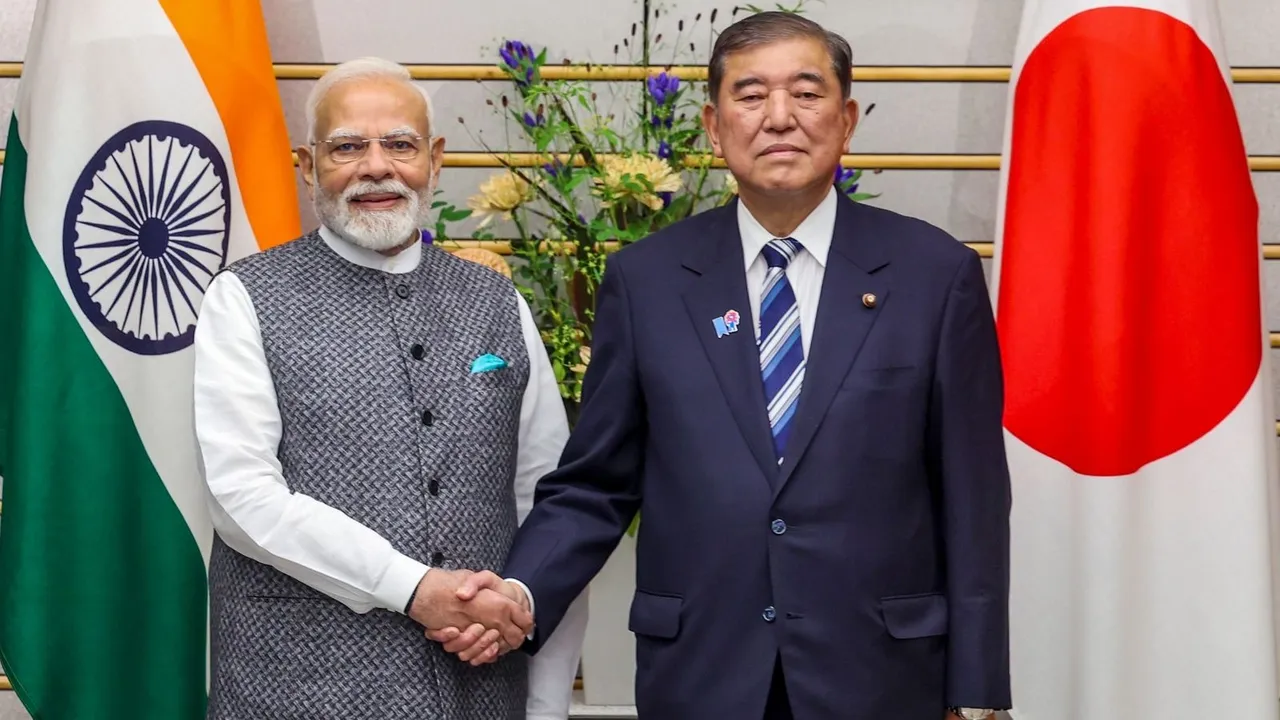 Narendra Modi Shigeru Ishiba India Japan