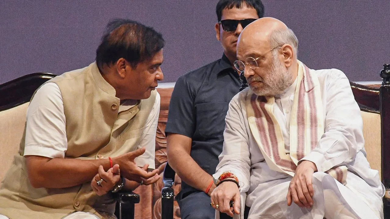 Amit Shah Himanta Biswa Sarma Assam BJP
