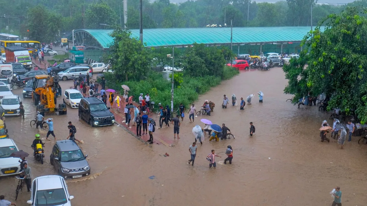 Gurugram Rains Gurugram Waterlogging