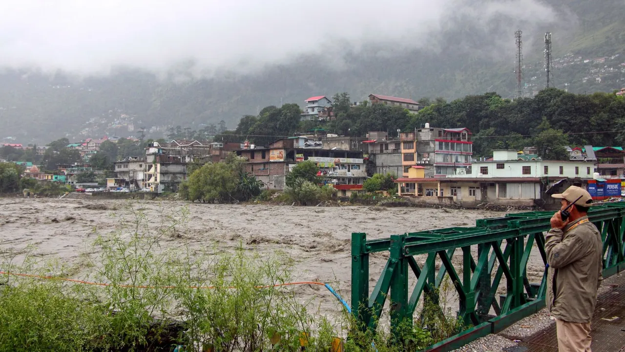 Beas River Kullu Floods Kullu Rains Himachal Pradesh Rains