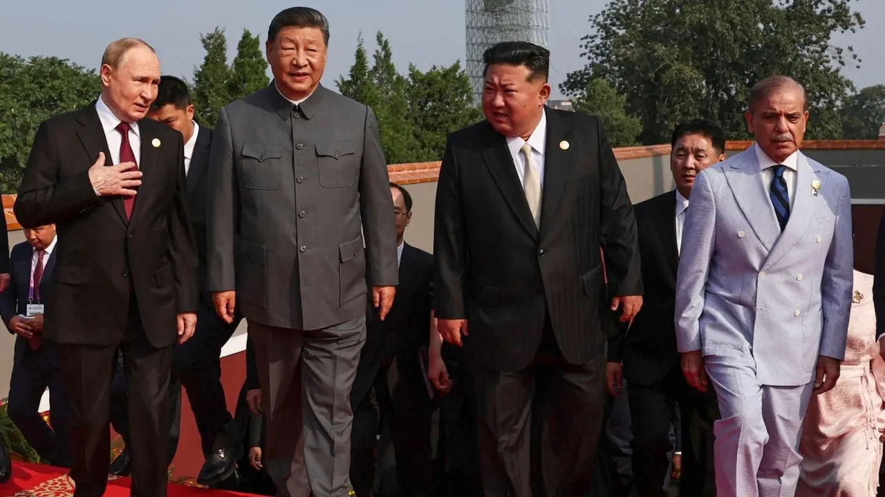 Xi Jinping Vladimir Putin China Military Parade