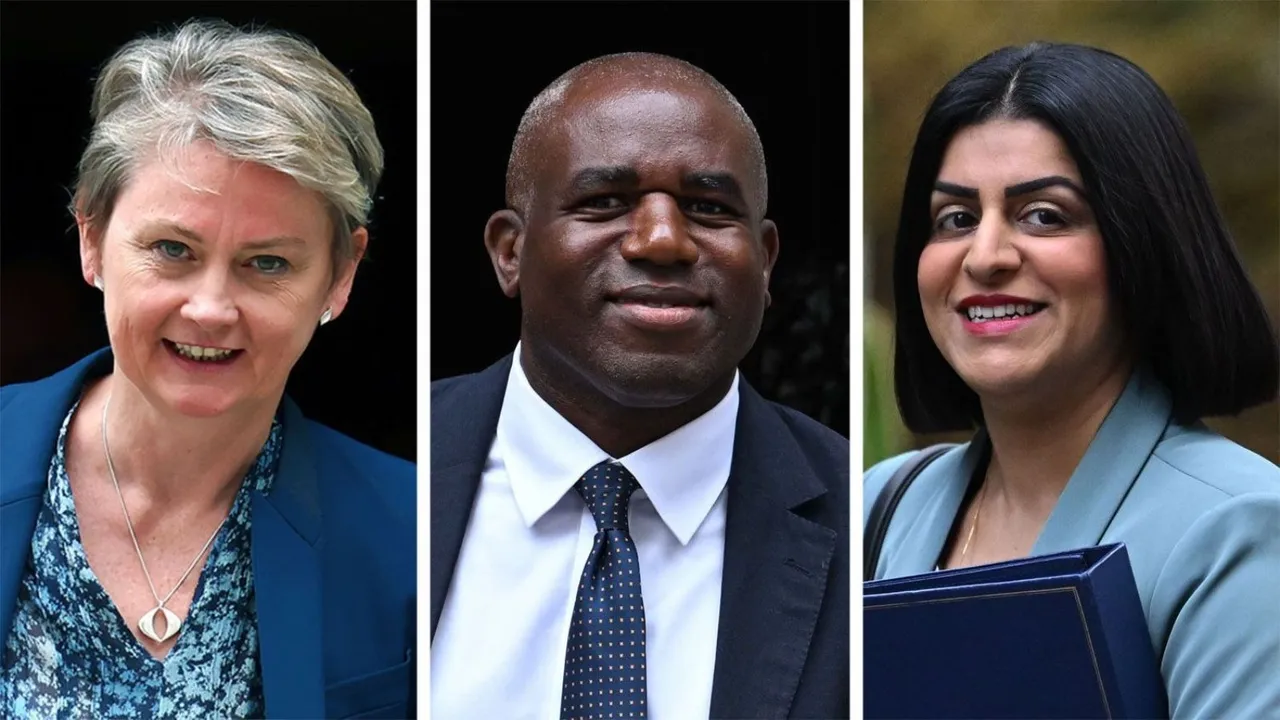 Yvette Cooper David Lammy Shabana Mahmood