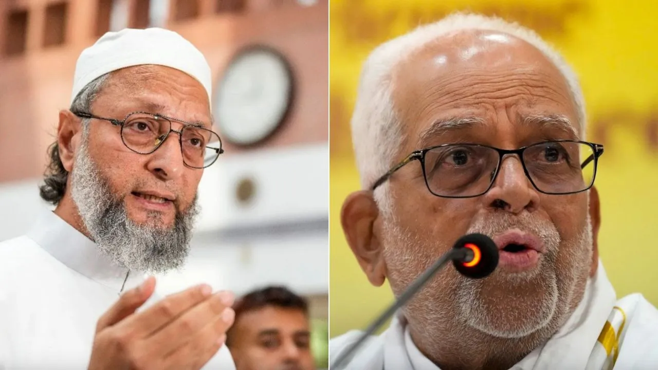Asaduddin Owaisi and B Sudershan Reddy