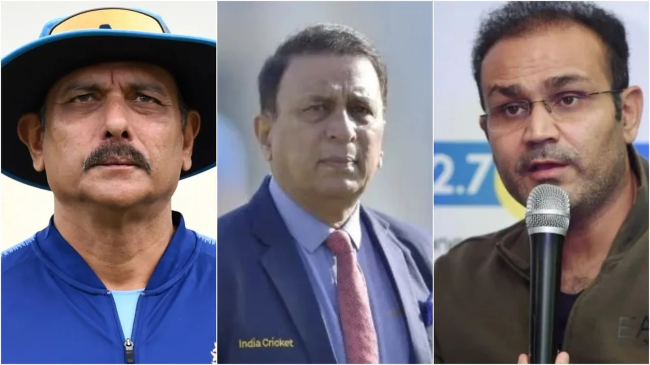 Ravi Shastri Sunil Gavaskar Virendra Sehwag