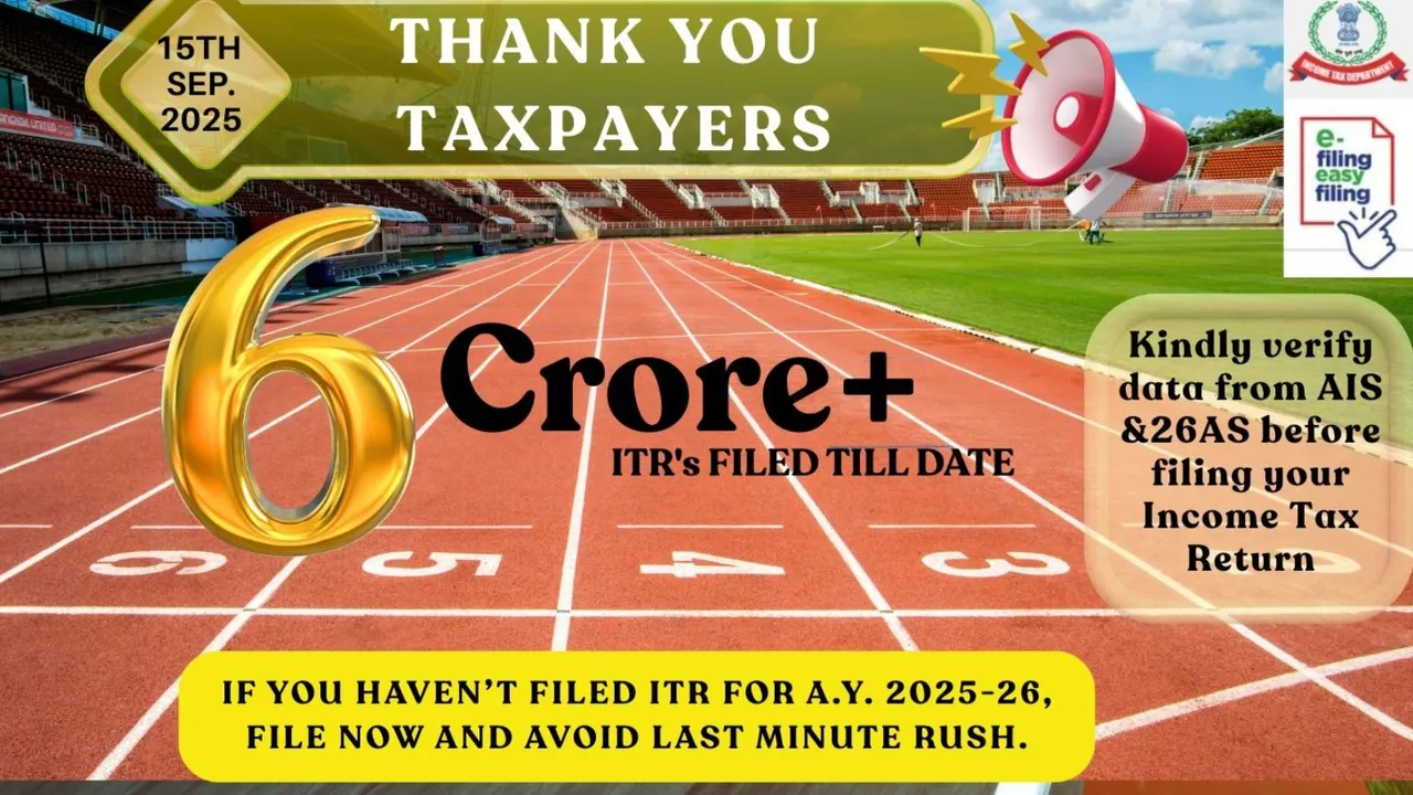 6 cr ITR filed