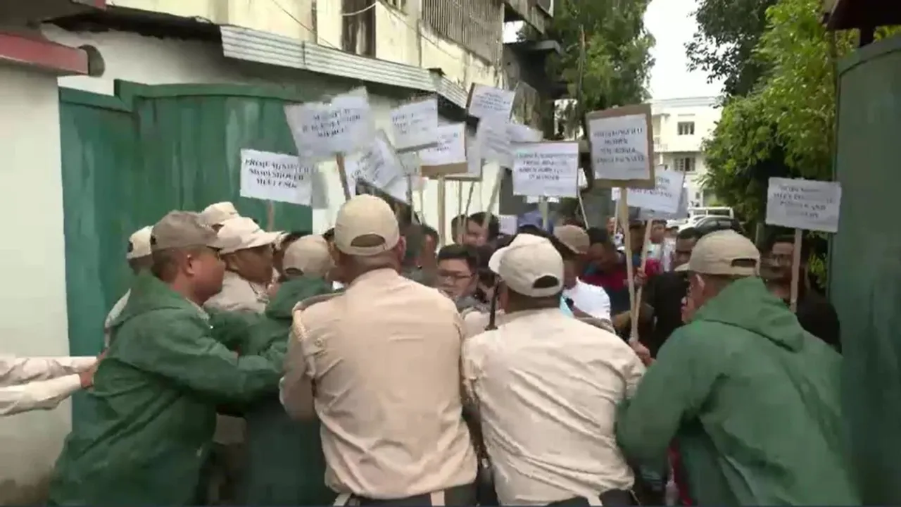 Manipur Congress Protest