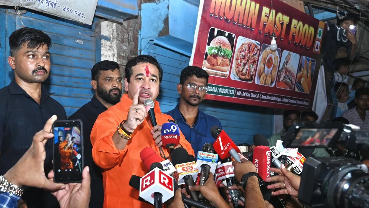 Nitesh Rane Mankhurd Clash