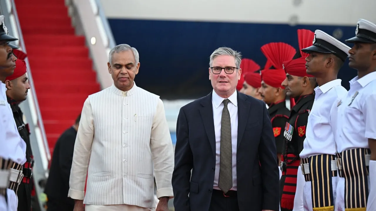 Keir Starmer in India Mumbai