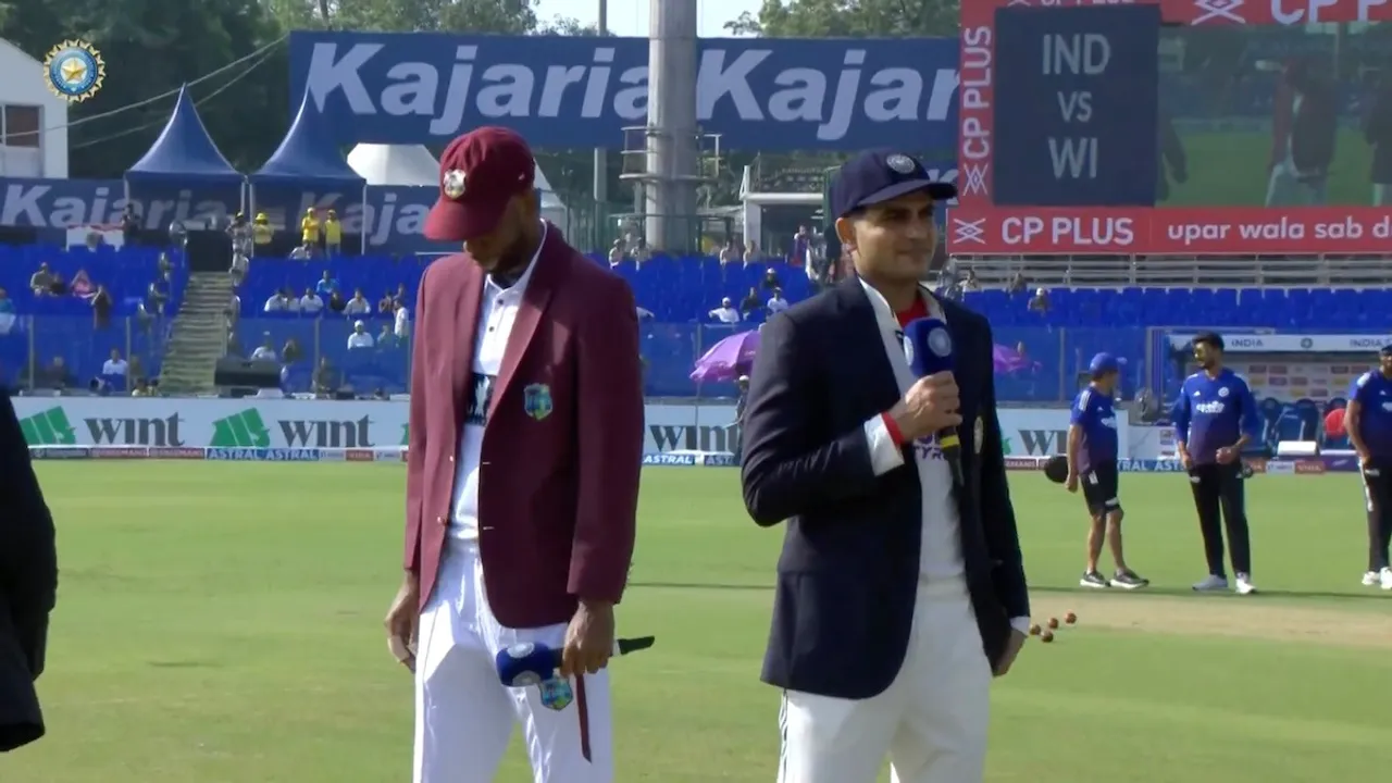 india wi 2nd test toss