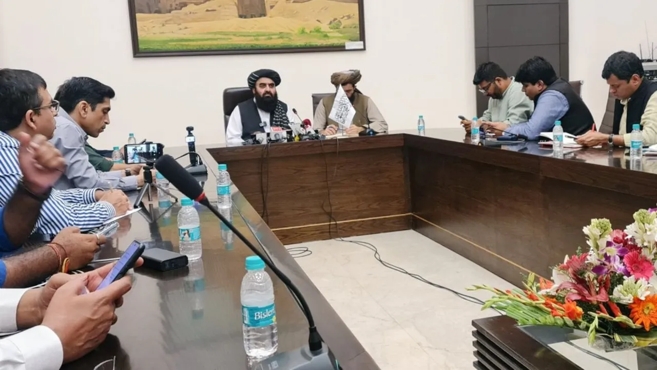 Amir Khan Muttaqi Afghanistan Taliban Women Journalists