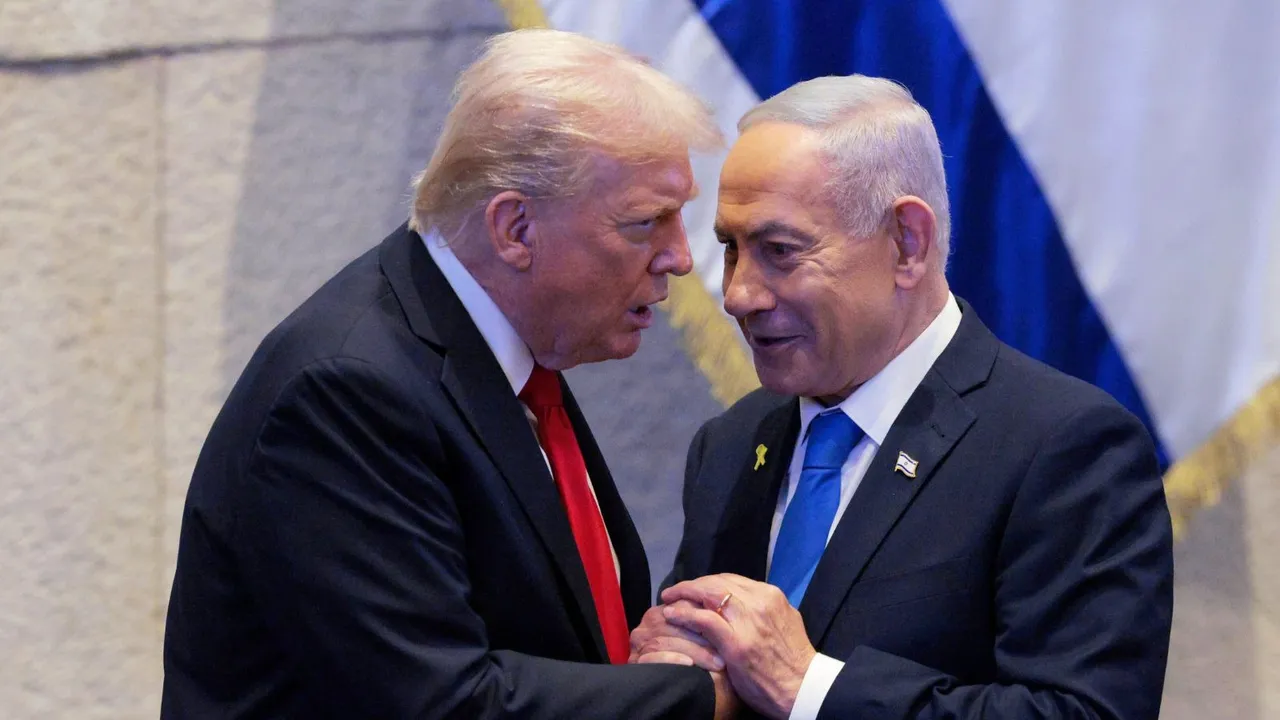 Donald Trump Benjamin Netanyahu Israel Palestine Ceasefire