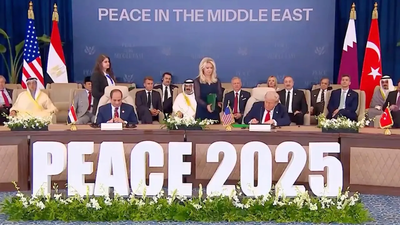 trump at peace summit
