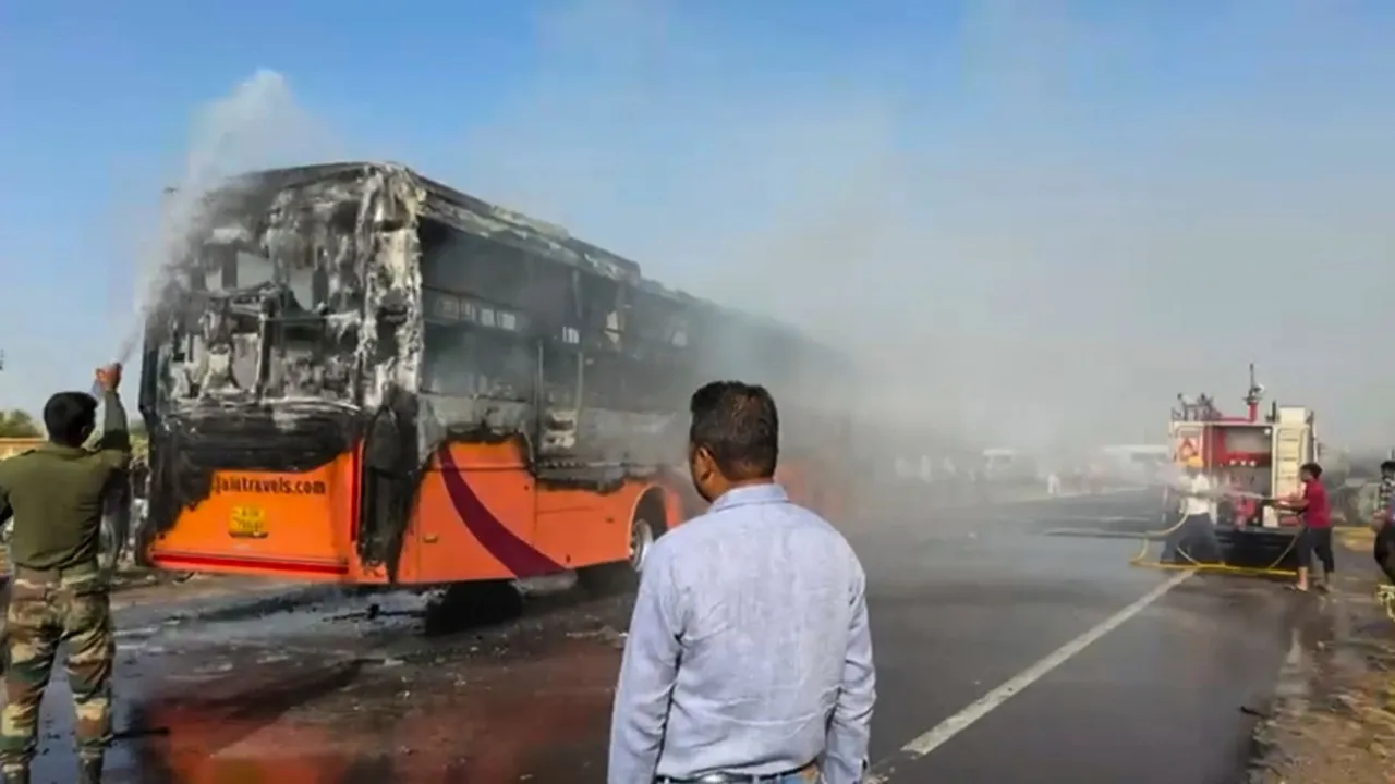 Jaisalmer bus fire