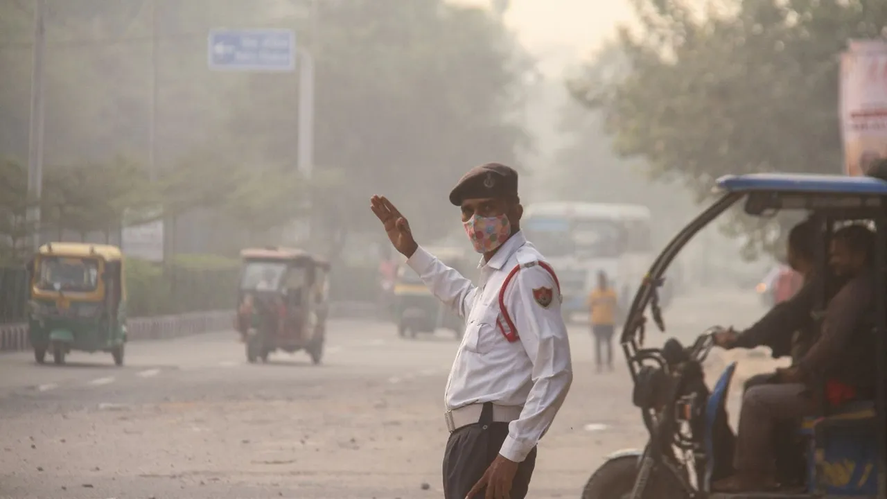 Gurugram Pollution Gurugram Weather Gurugram Smog Gurugram Traffic Police Haryana Pollution