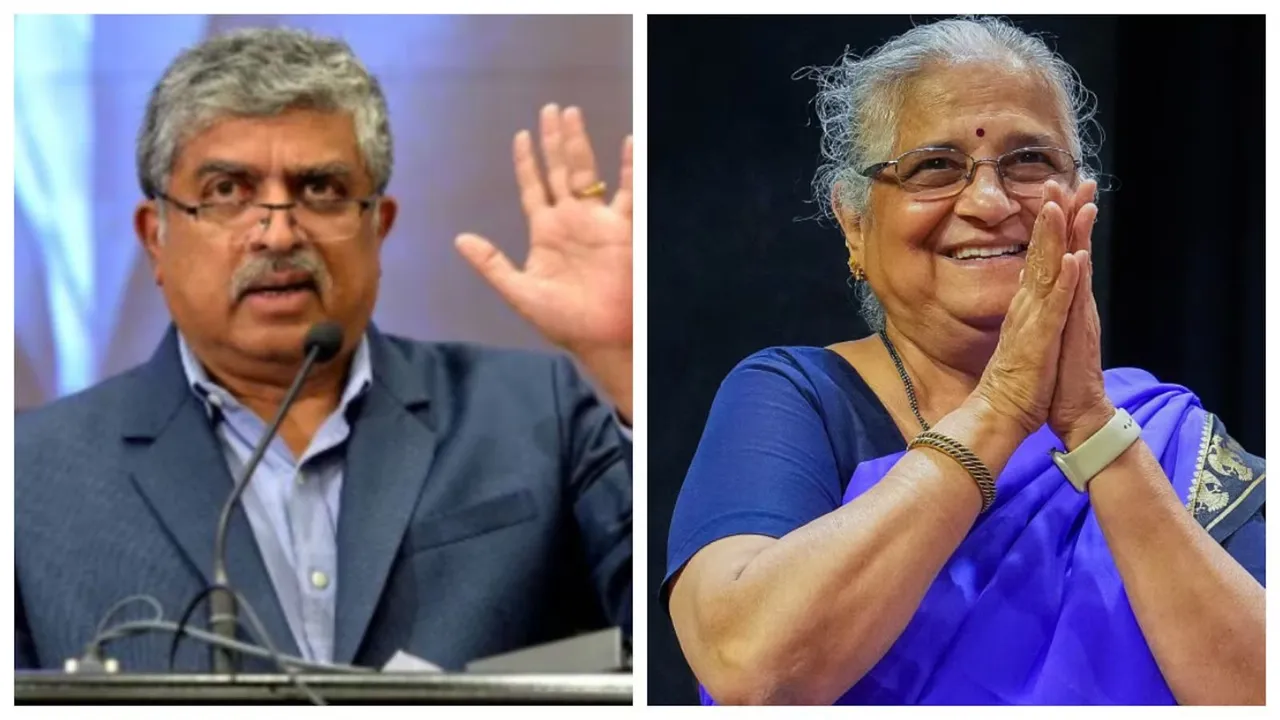 Nandan Nilekani Sudha Murty