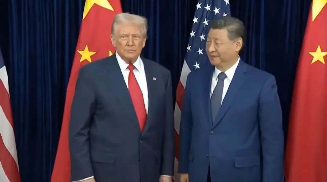 Donald Trump and Xi Jinping in Bushan on Thursday, October 30, 2025.