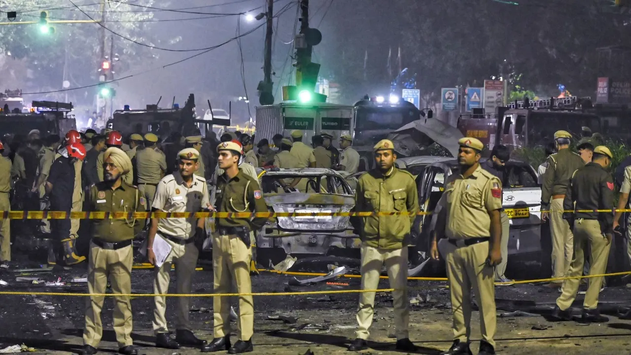 Delhi Blast Red Fort Blast Chandni Chowk Delhi Police