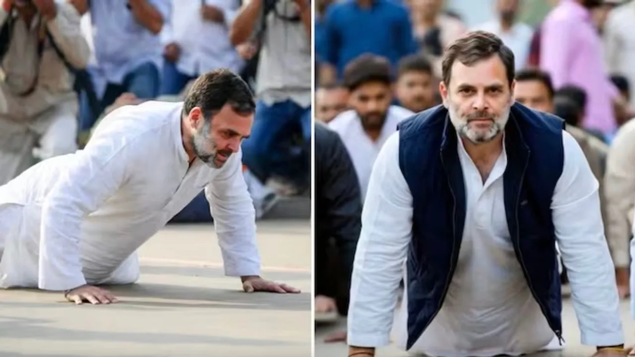 rahul gandhi panchmarhi push ups