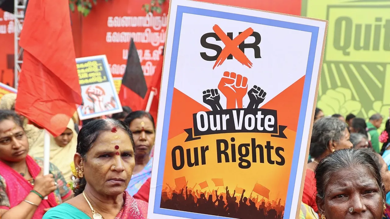 Tamil Nadu SIR Protest DMK SIR Protest