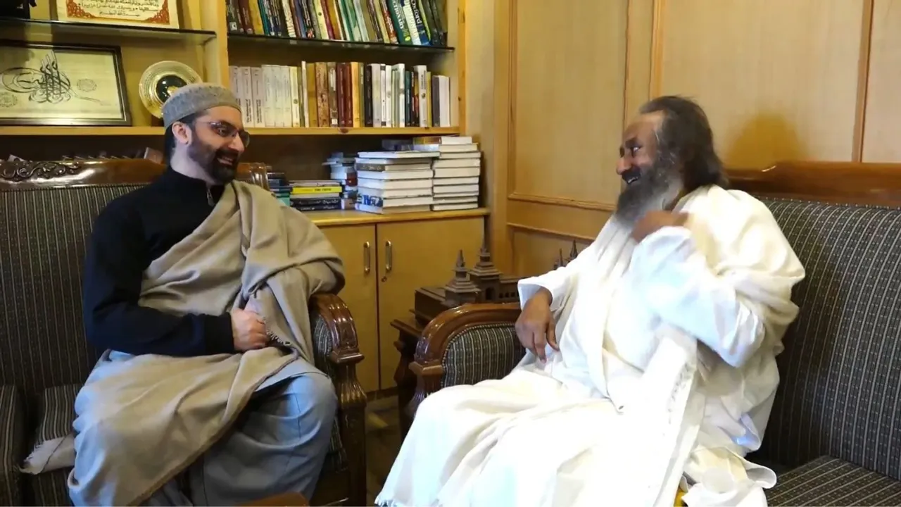 Sri Sri Ravi Shankar Mirwaiz Umar Farooq