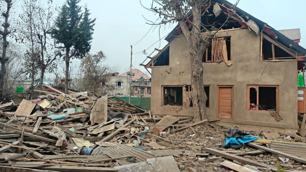 Dr Umar Nabi House Demolished