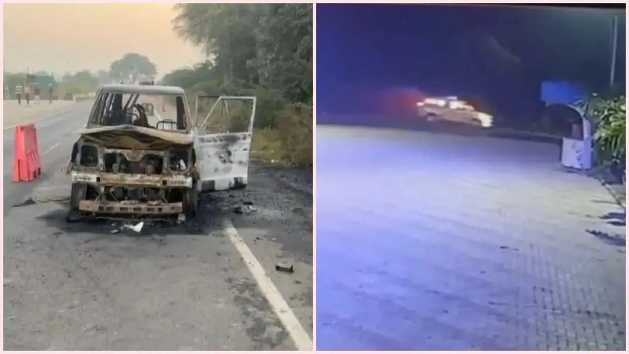 Arvalli Ambulance Fire Modasa Ambulance Fire