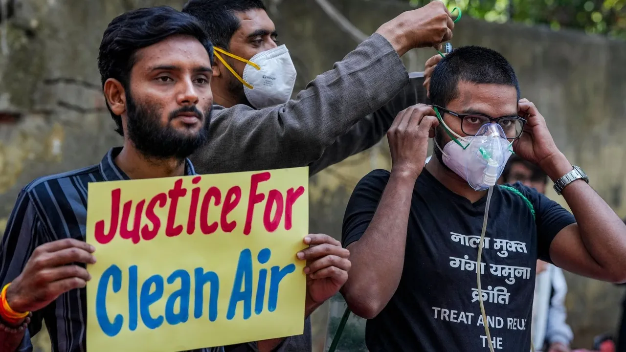 Delhi Pollution Air Pollution Air Quality Clean Air Jantar Mantar AQI