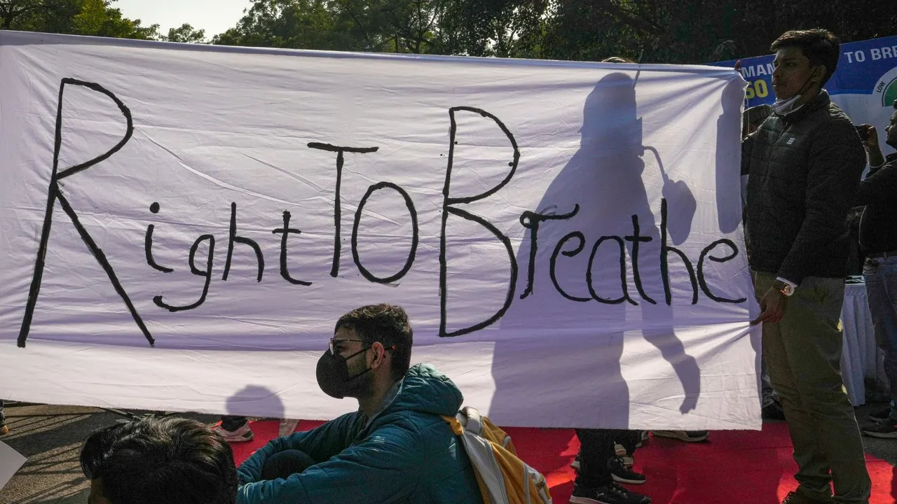 Delhi Pollution Delhi Air Quality Clean Air Protest AQI