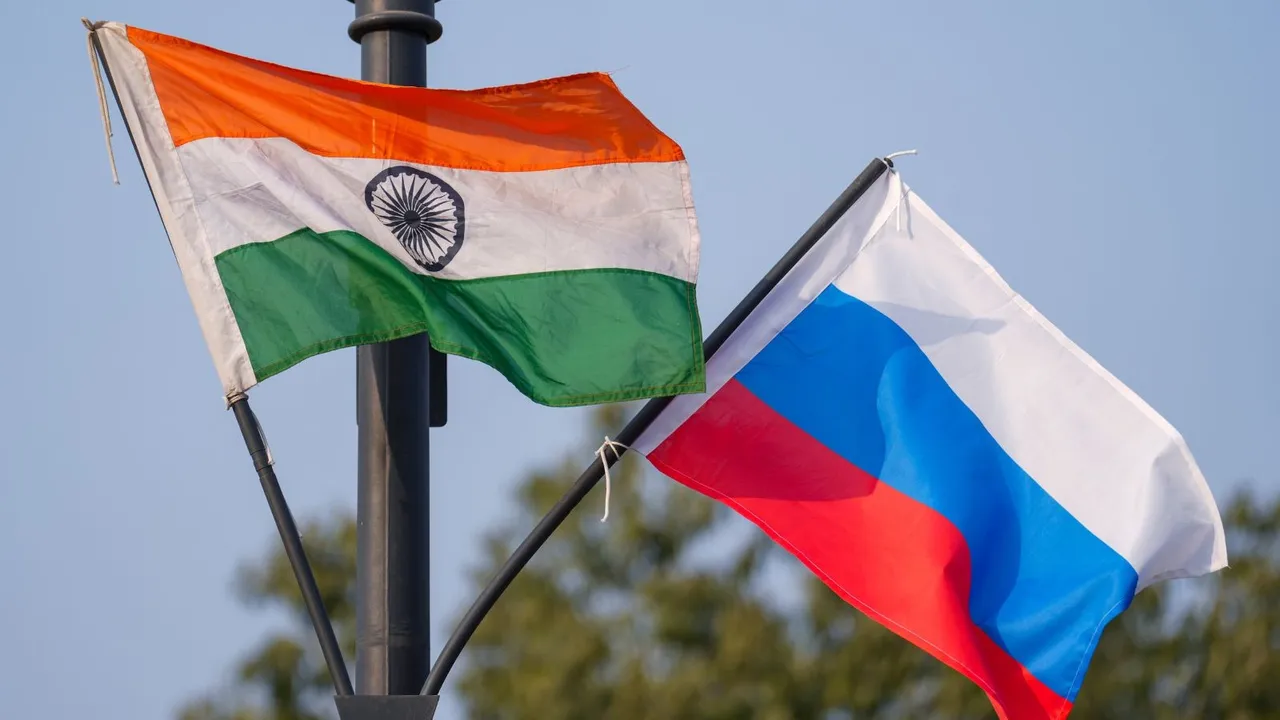 India Russia Flags