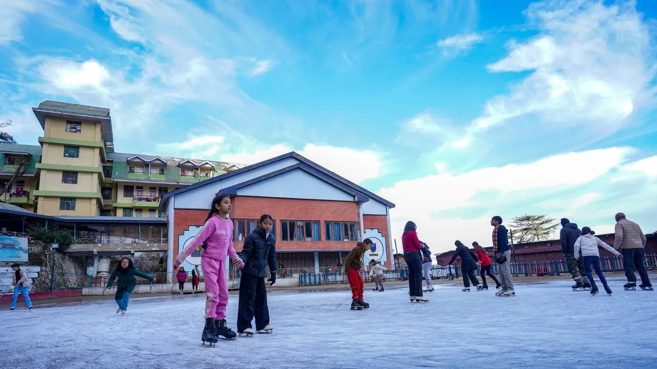 Ice skating in Shimla