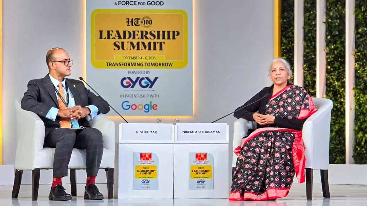Nirmala Sitharaman HT Leadership Summit