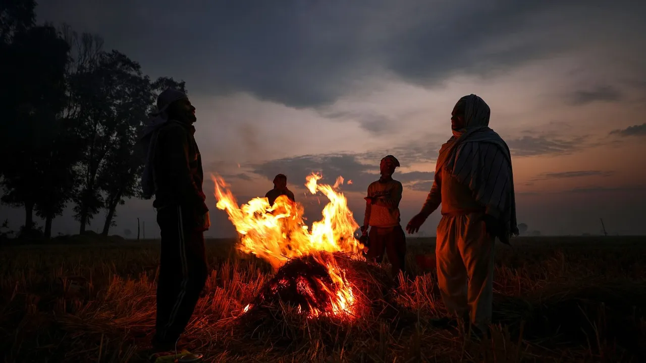 Stubble Burning Cold Wave Winter Jammu And Kashmir Weather
