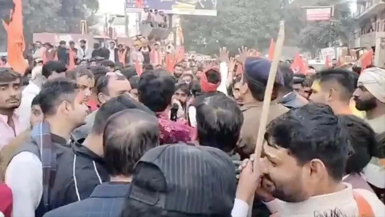 Haridwar tension after stone pelted on Bajrang Dal procession