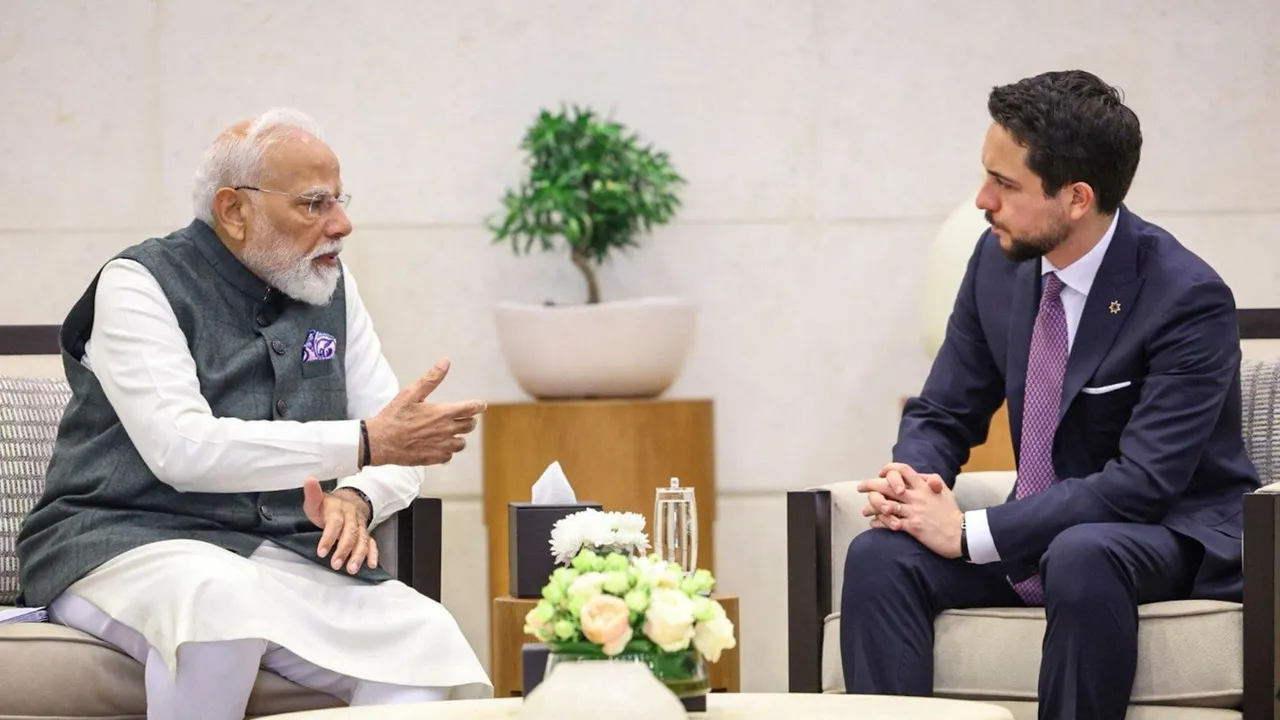 Narendra Modi King Abdullah II India Jordan