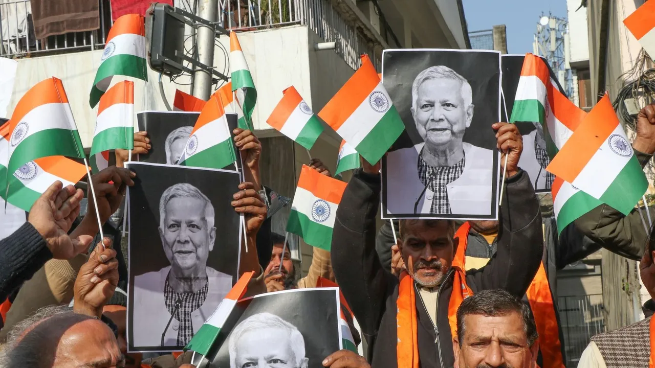 Protest against Bangladesh Violence in Jammu