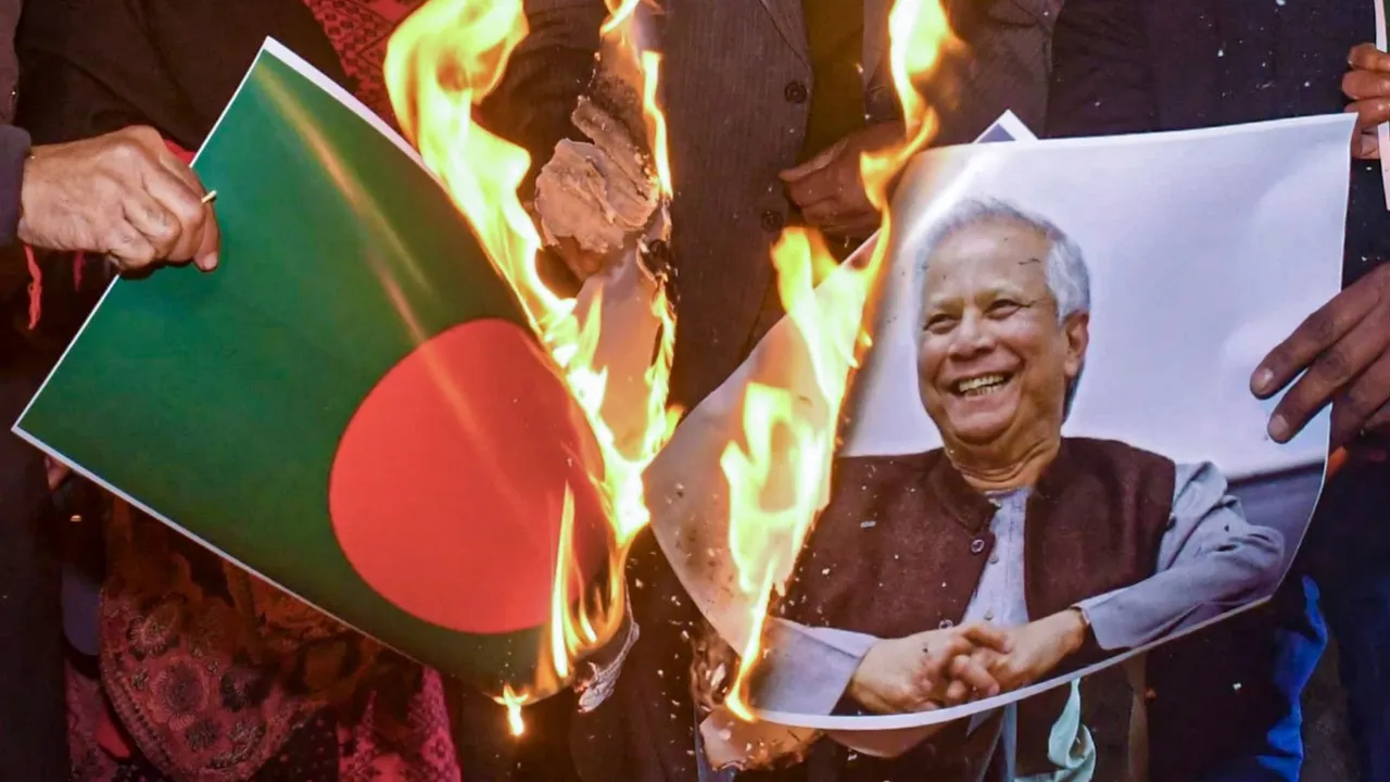 Bangladesh High Commission Protest Muhammad Yunus Bangladesh Crisis