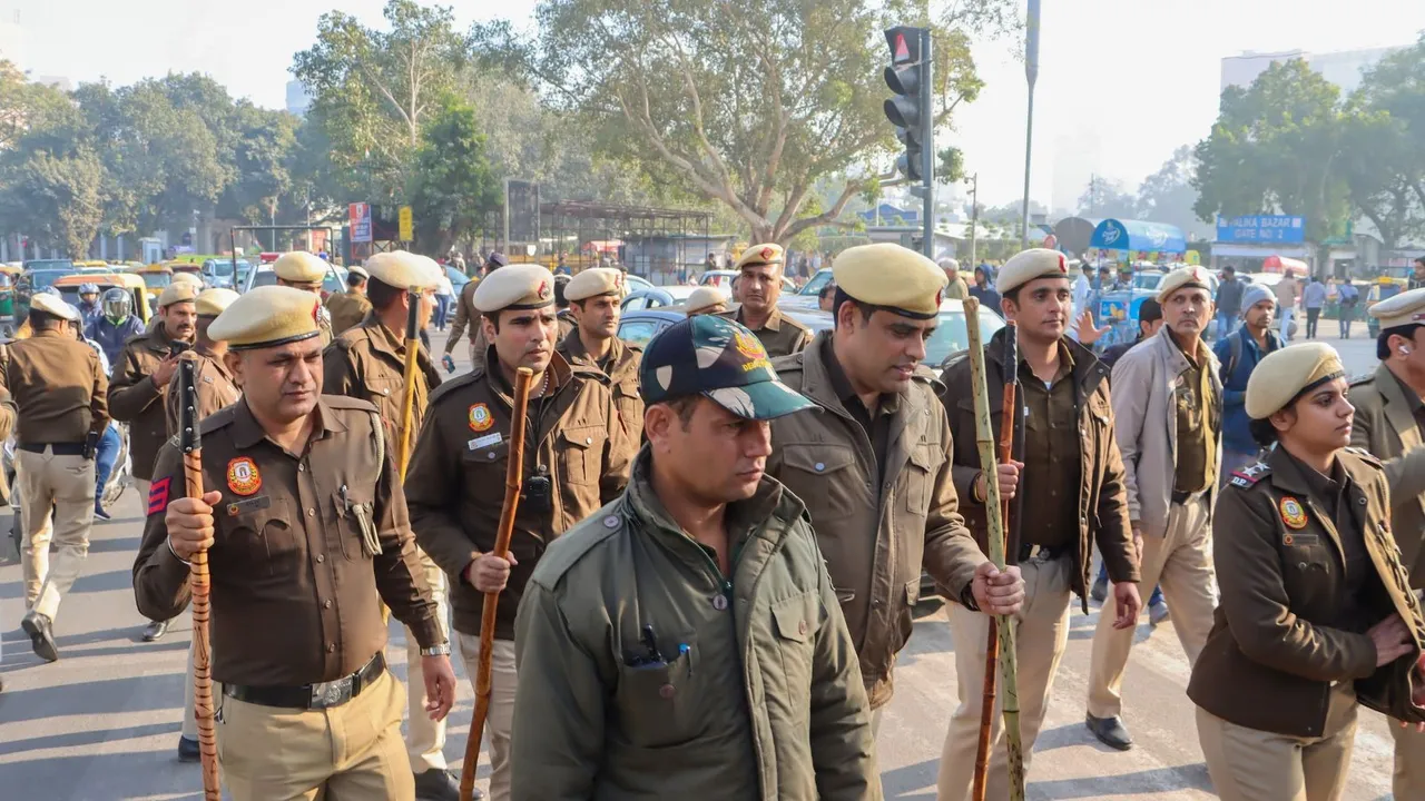 Delhi Police Security New Year Celebrations