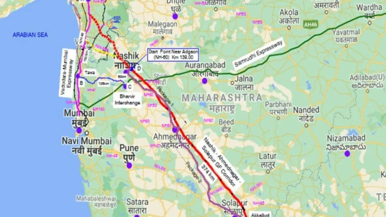 Nashik-Solapur-Akkalkot Corridor