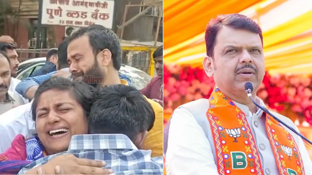 Pooja More-Jadhav and Devendra Fadnavis