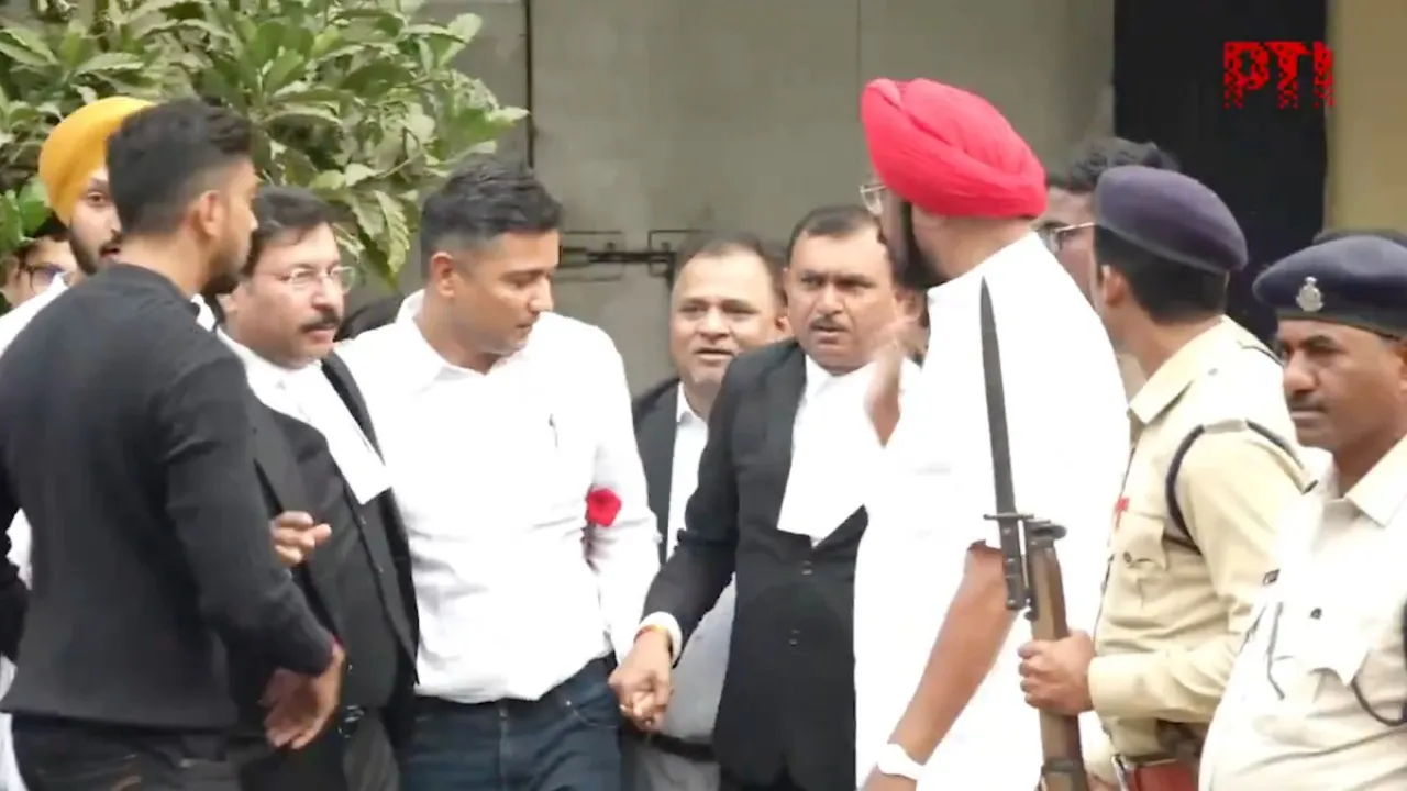 Chaitanya Baghel walks out of Raipur Central Jail on Saturday, Jan 3, 2025.