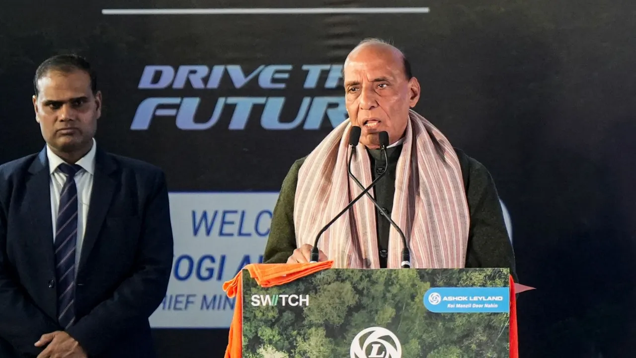 Rajnath Singh in Lucknow