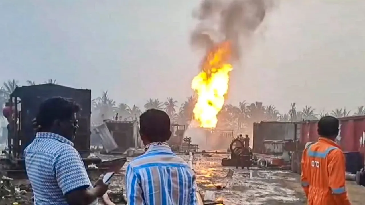 Konaseema ONGC Fire Konaseema Gas Leak