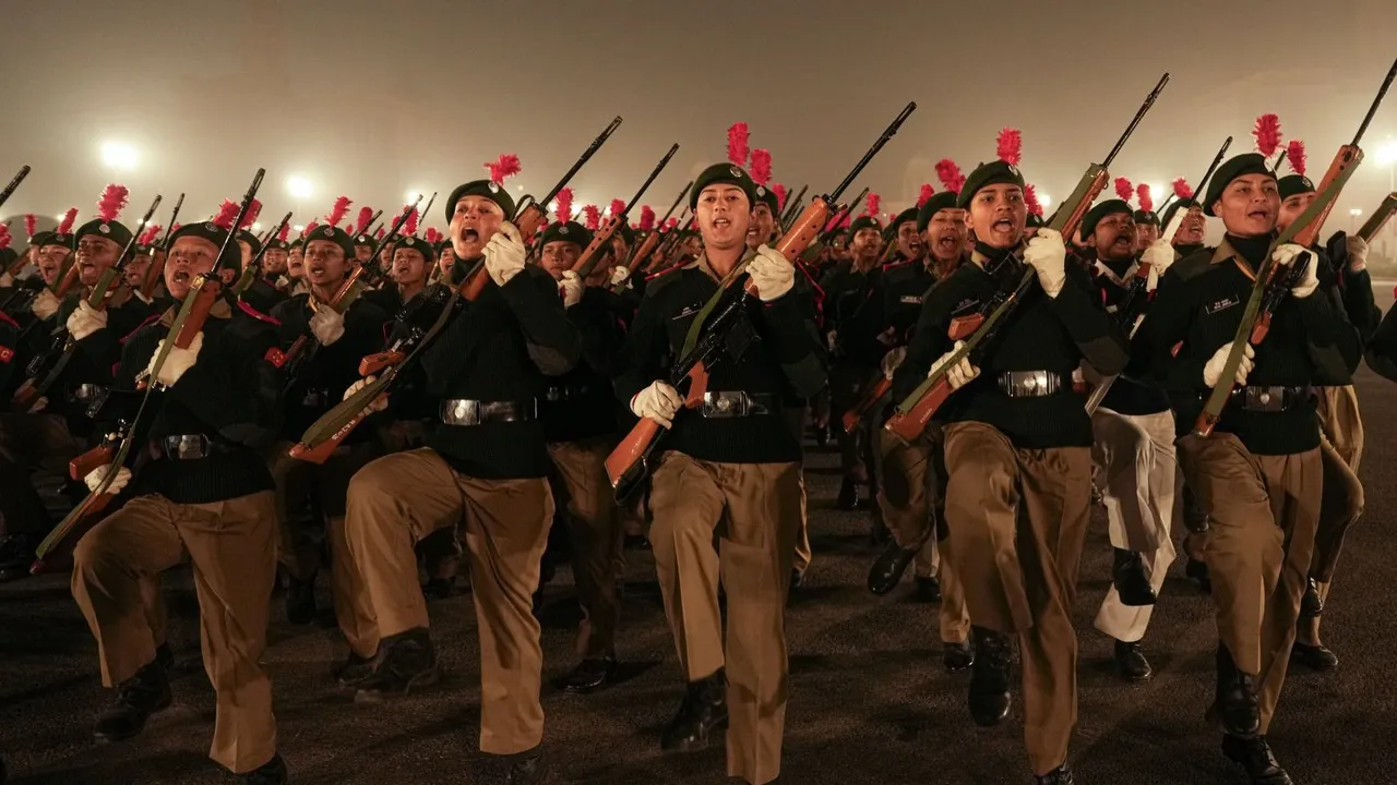 Republic Day parade rehearsals in Delhi