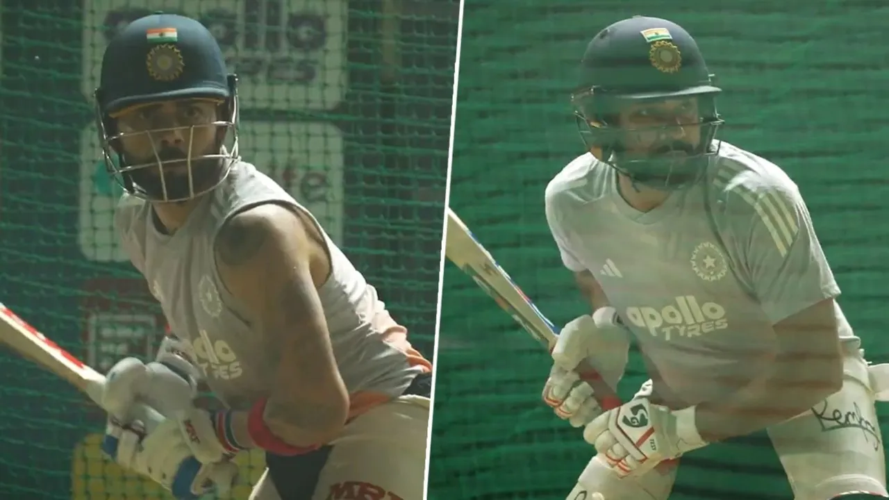 Virat Kohli Rohit Sharma Practice