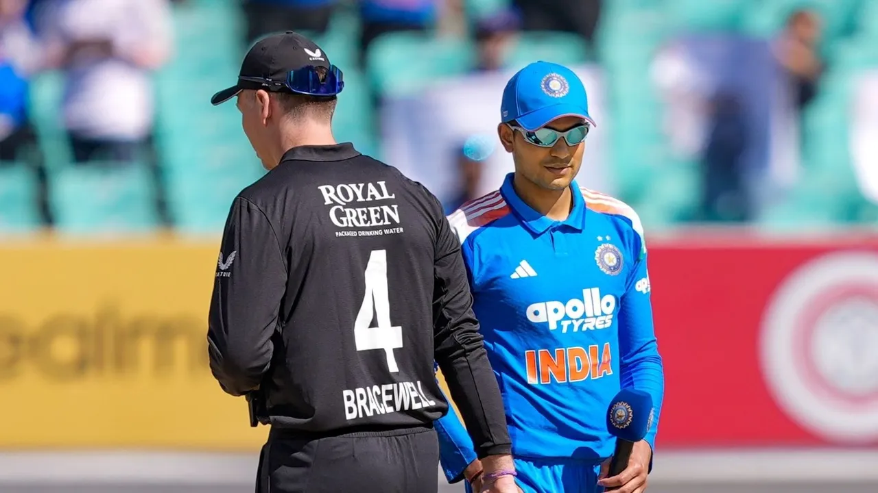 India vs New Zealand Toss Michael Bracewell Shubman Gill