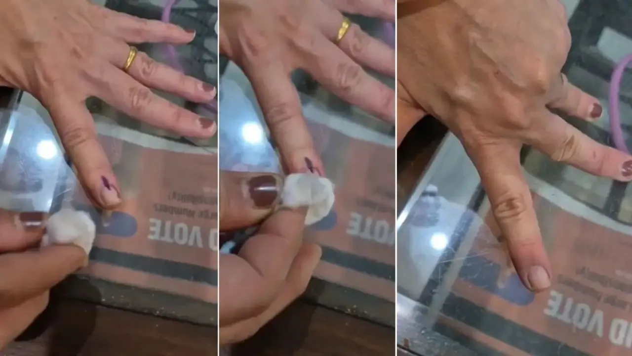 BMC Elections Maharashtra Elections Voting Ink Getting Wiped Off