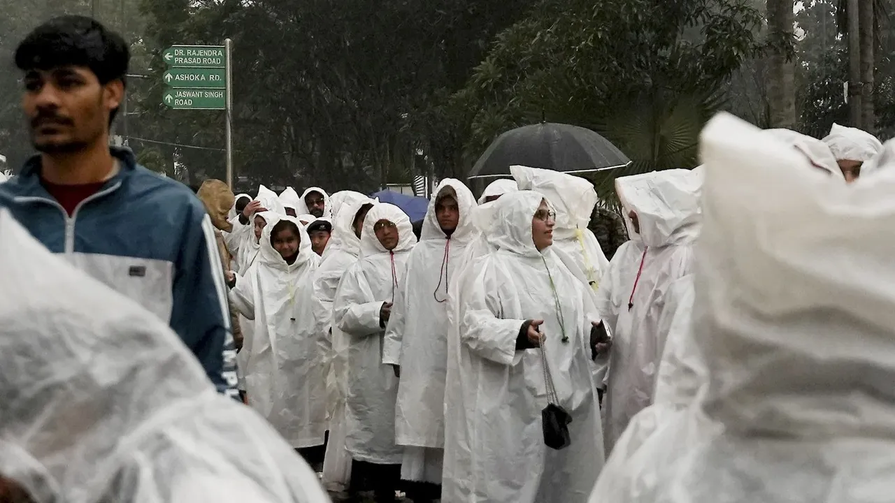 Delhi Rains Republic Day 2026