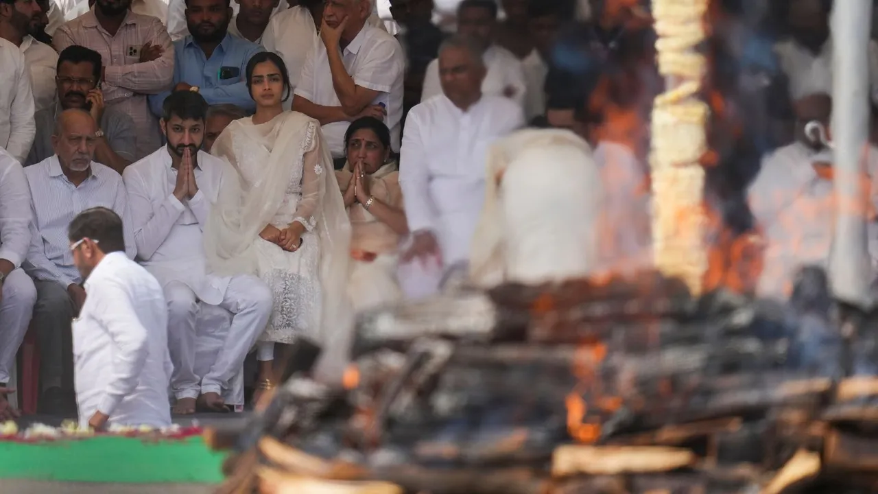 Ajit Pawar Cremation Ajit Pawar Funeral