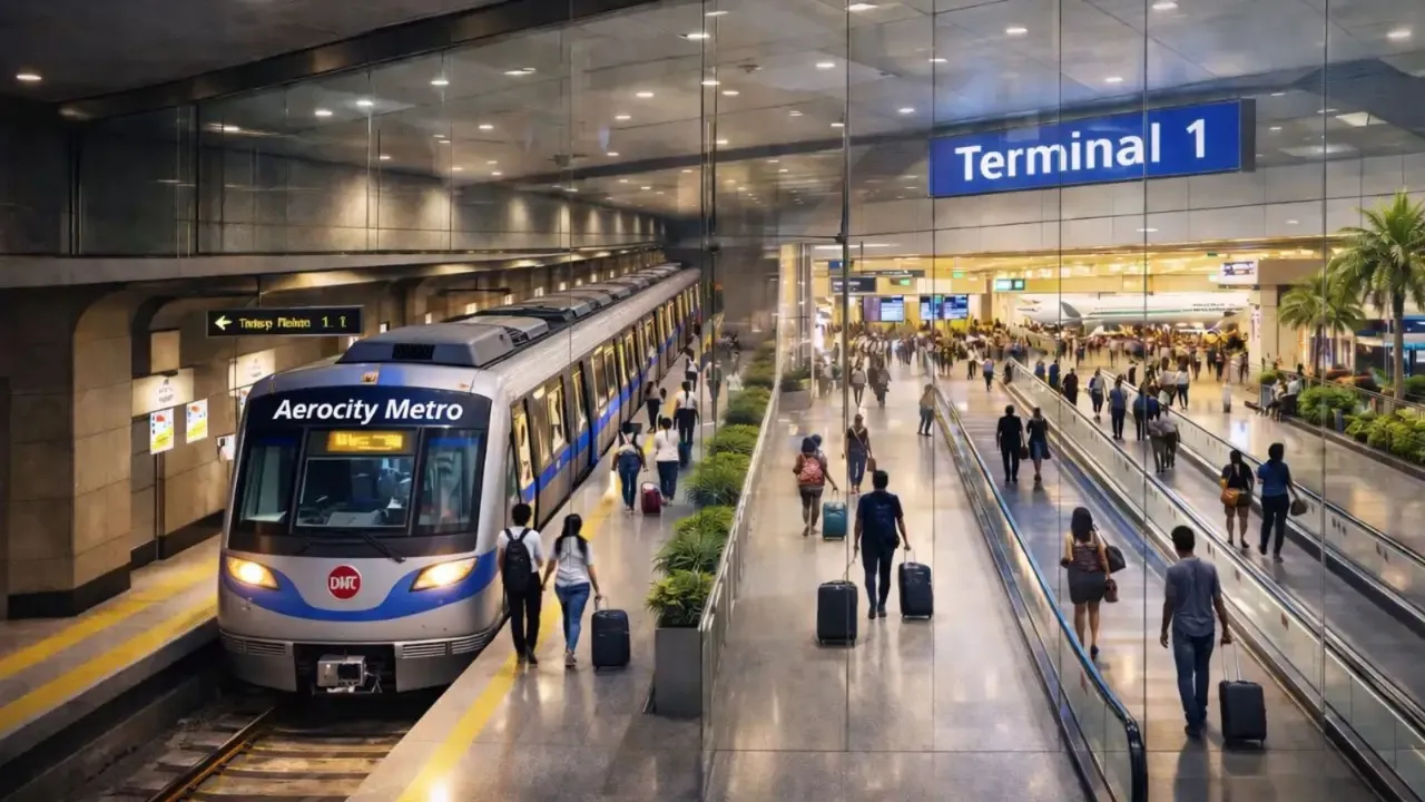 Delhi Aerocity metro station Delhi Metro DMRC